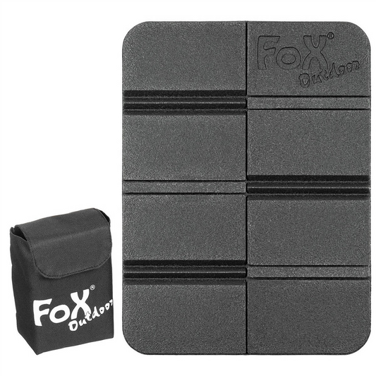 Fox Outdoor sulankstomas termo kilimėlis su MOLLE dėklu juodas
