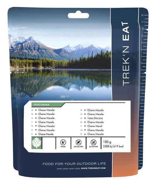Trek'N'Eat avinžirnių karis su ryžiais turistinis maistas Chana Masala 180g