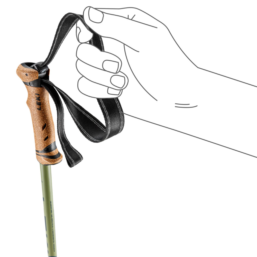 LEKI Legacy Lite reguliuojamos teleskopinės žygių lazdos 100–135 cm (2 vnt.)