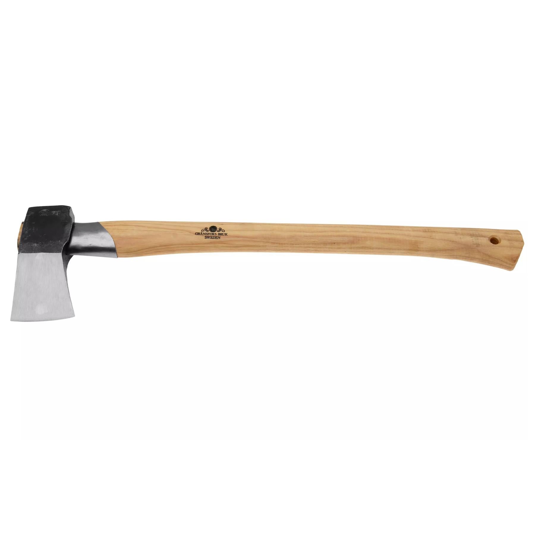 Gransfors Small Splitting Axe 425 skaldymo kirvis su Hickory medienos rankena ir anglies plieno ašmenimis.
