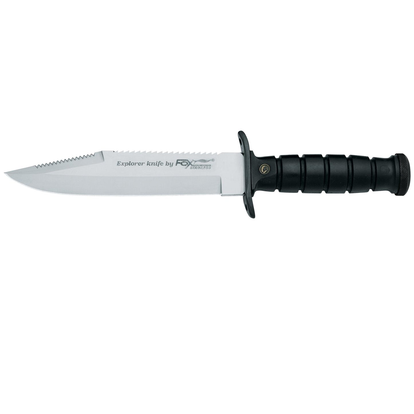 Fox Knives Military Explorer išgyvenimo peilis fiksuota geležte 440 plienas su igyvenimo rinkiniu