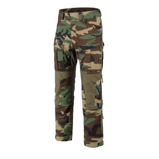 Helikon-Tex MCDU taktinės kelnės su ventiliacija Ripstop Woodland marginimo