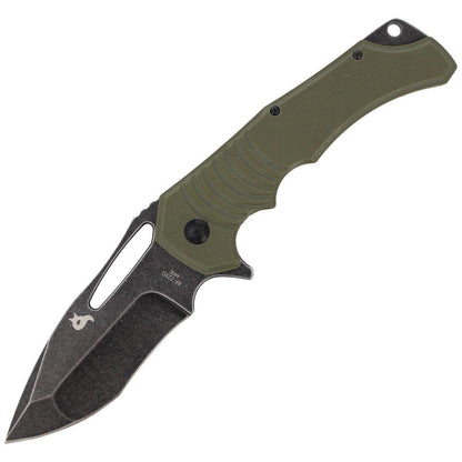 Fox Knives Hugin taktinis sulankstomas peilis 440C plienas G10 rankena