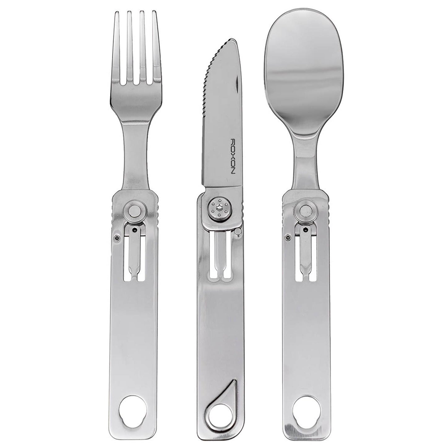 ROXON Cutlery C1 sulankstomas daugiafunkcinis įrankis šakutė šaukštas peilis