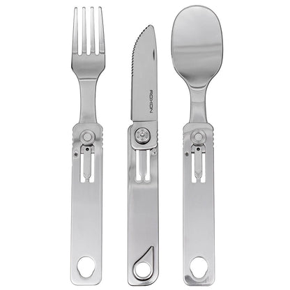 ROXON Cutlery C1 sulankstomas daugiafunkcinis įrankis šakutė šaukštas peilis