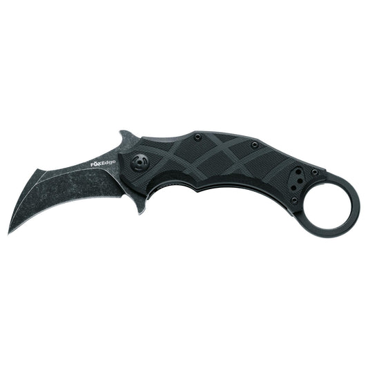 Fox Knives THE CLAW sulankstomas karambito stiliaus peilis iš UNI 8Cr13MoV plieno