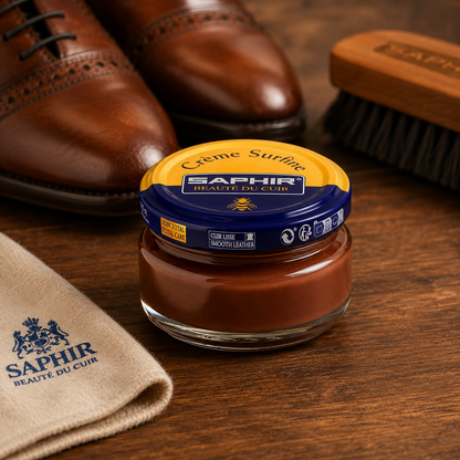 Saphir Creme Surfine batų priežiūros kremas odai 50ml rudas
