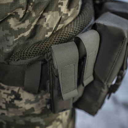M-TAC Elite taktinis MOLLE pistoleto dėtuvės dėklas Ranger Green