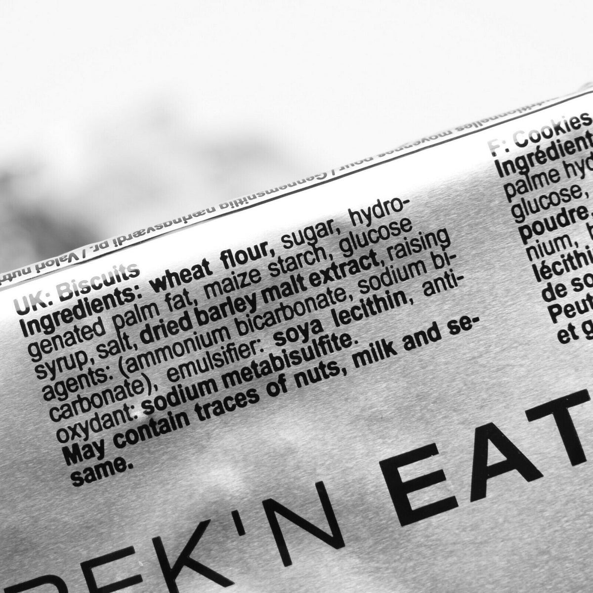 Vokietijos kariuomenės sausainiai užkandis 125g pakuotė