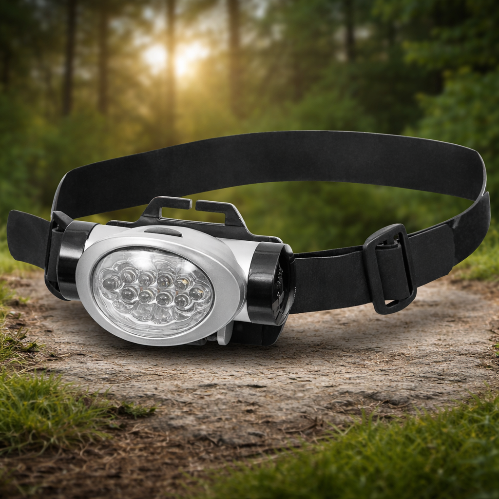 Fox Outdoor reguliuojamas galvos žibintas atsparus vandens purslams juodas