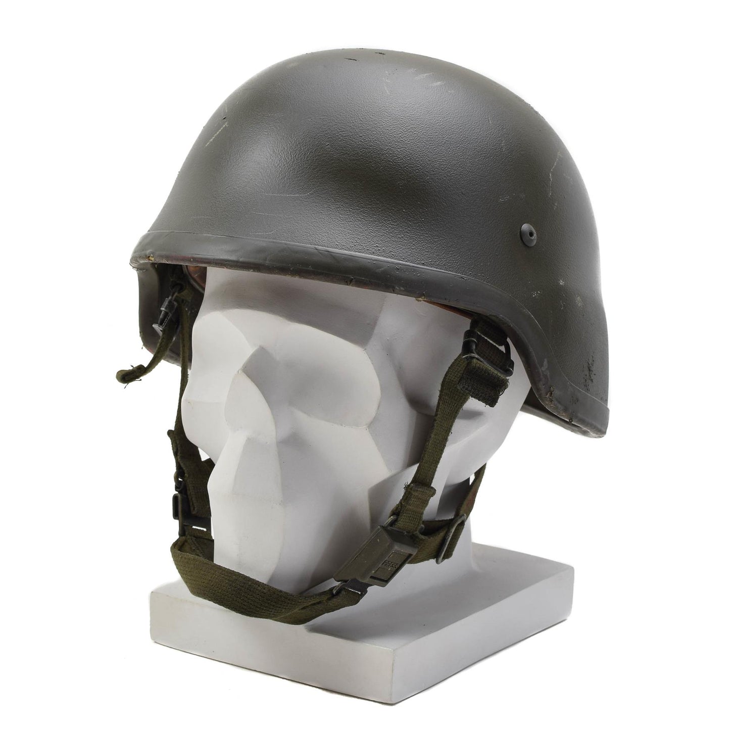 Vokietijos kariuomenės M92 balistinis šalmas iš kevlaro alyvuogių