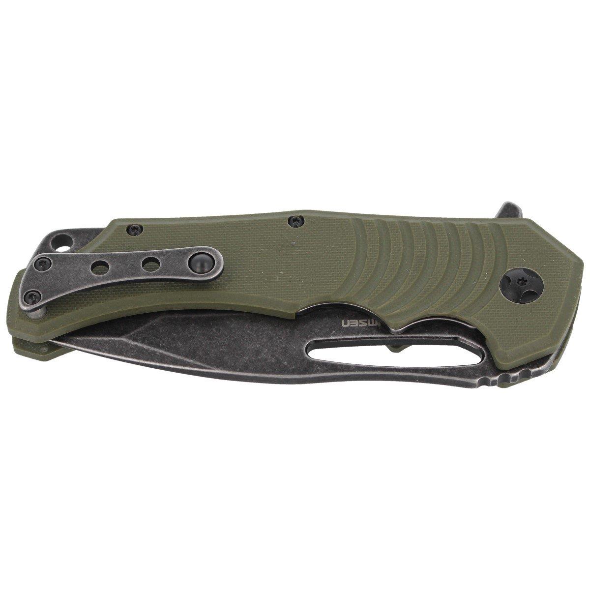 Fox Knives Hugin taktinis sulankstomas peilis 440C plienas G10 rankena