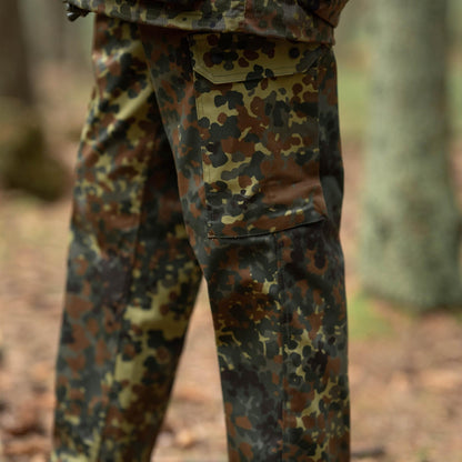 MFH taktinės lauko kelnės su kišenėmis Flecktarn marginimas