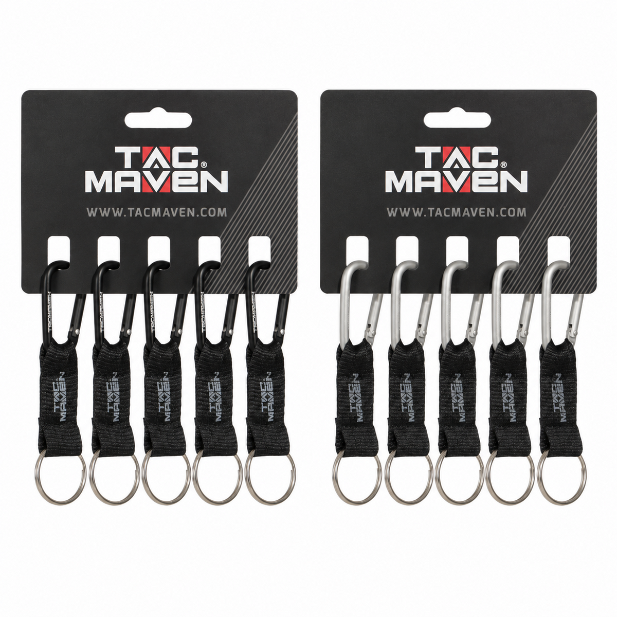 TAC MAVEN Tactical 5 mm aliumininiai karabinai, 5 vnt., žygiams ir stovyklavimui