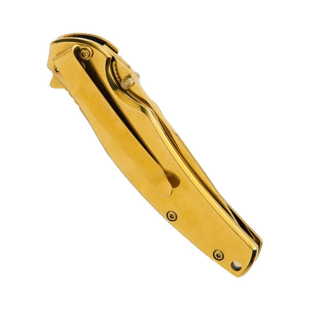 Boker Magnum Gold Finger sulankstomas kišeninis peilis 440A plieno auksinis