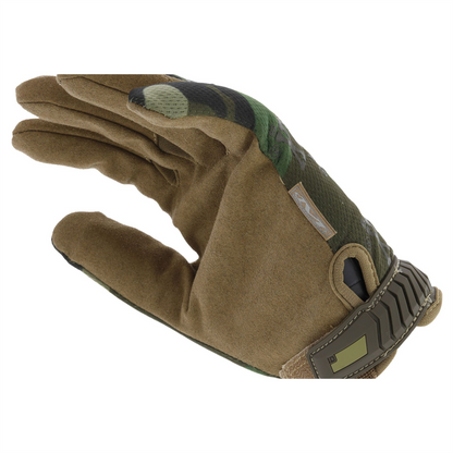 Mechanix Wear taktinės pirštinės su kvėpuojančiais Lycra įsiuvais Woodland marginimo