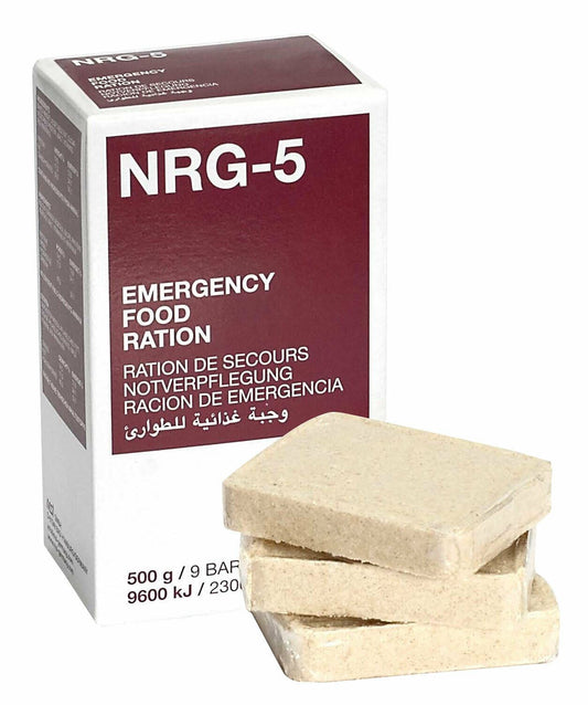 NRG-5 avarinis maisto davinys 500 g 9 batonėliai žygiams ir išgyvenimui