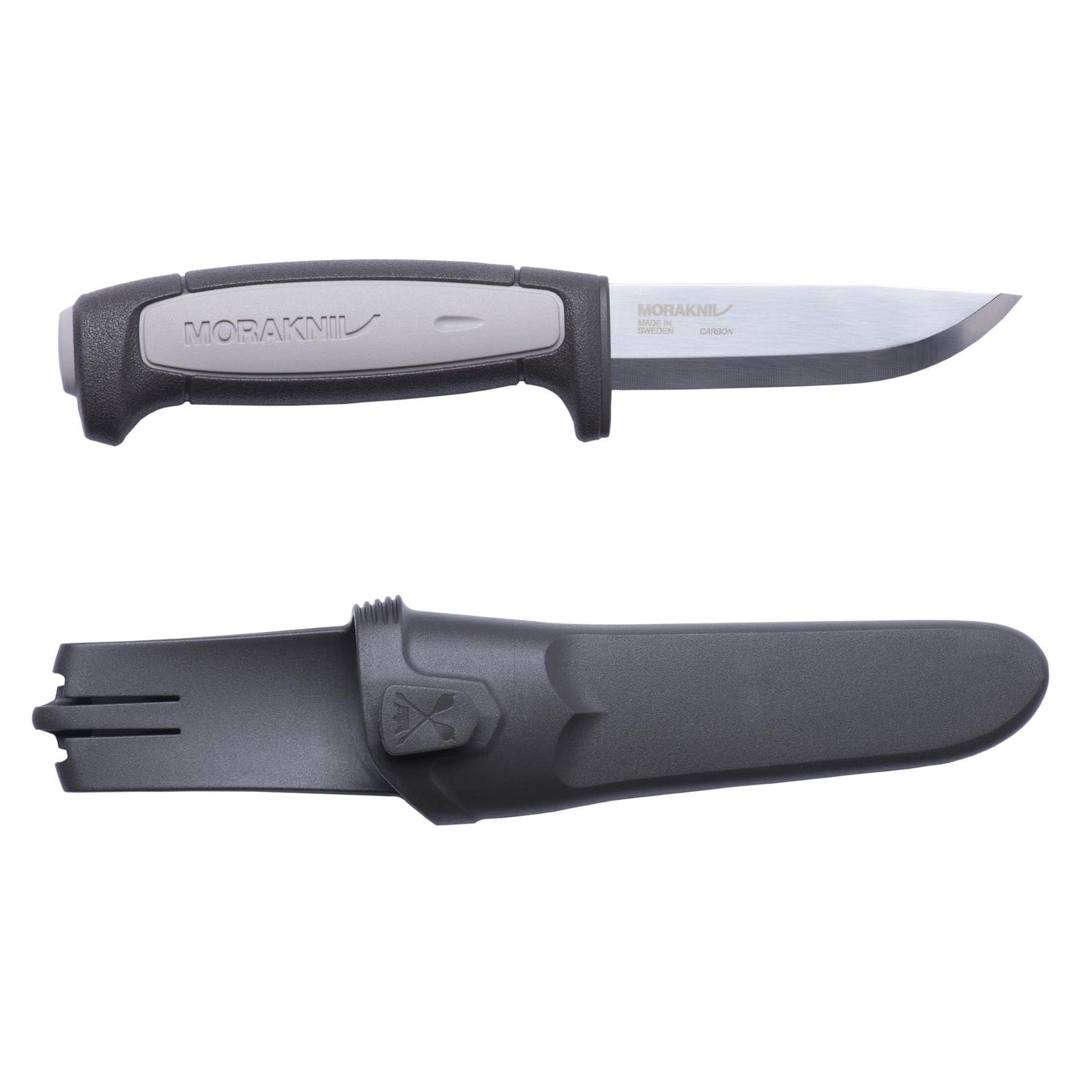 MORAKNIV Robust Gray fiksuotas peilis iš anglies plieno