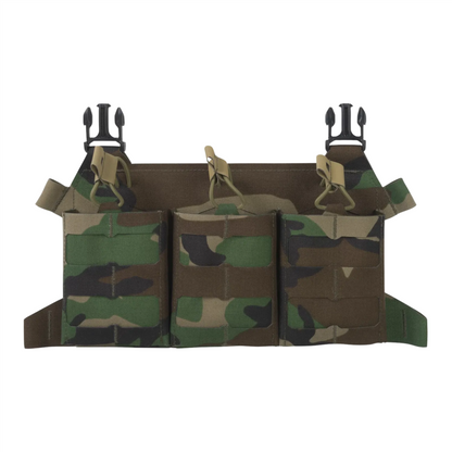 Direct Action Skeletonized Triple 308 dėtuvės dėklas Woodland marginimo