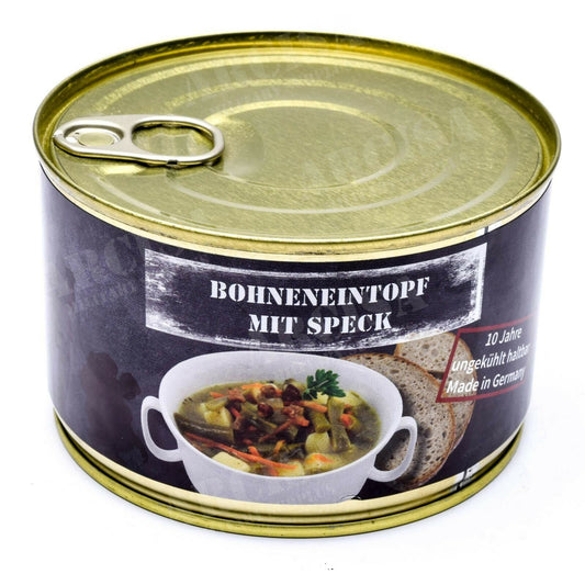 MFH Konservuotas patiekalas "Pupelių troškinys su šonine" 400g