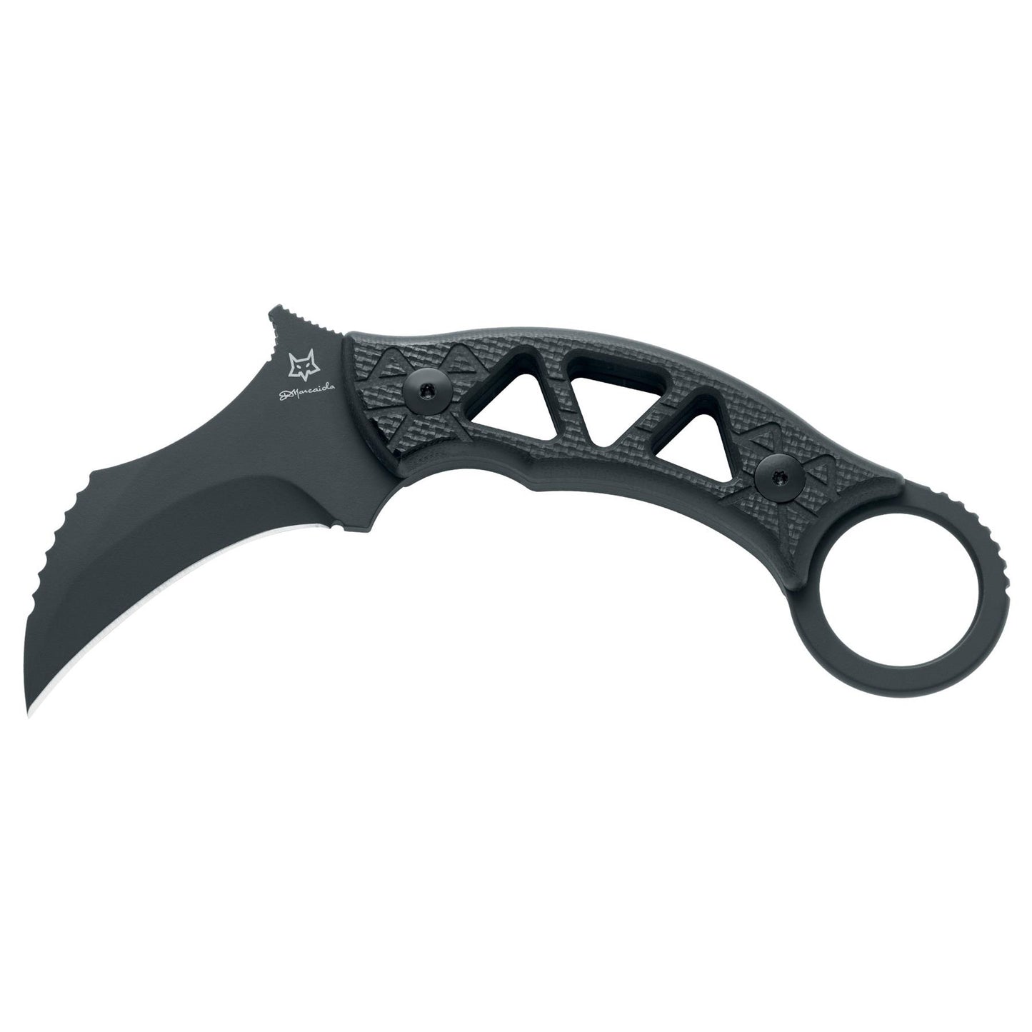 Fox Knives TRIBAL K FX-803 atlenkiamas karambito tipo peilis iš N690Co plieno