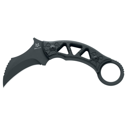Fox Knives TRIBAL K FX-803 fiksuotas karambito tipo peilis iš N690Co plieno