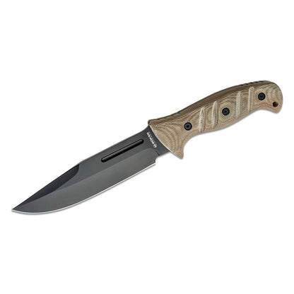 Boker Magnum Desert Warrior 2.0 fiksuotas taktinis peilis su masyviais 440A geležtės ašmenimis