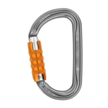 PETZL Am'D TRIACT-LOCK D formos aliuminio karabinas 27 kN