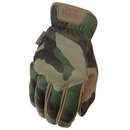 Mechanix Wear FastFit Gen 2 taktinės pirštinės su elastiniais rankogaliais Woodland