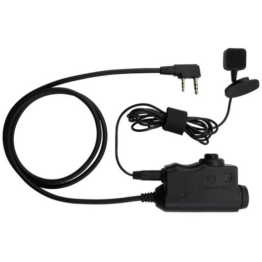 Earmor M52-KEN PTT adapteris Kenwood Baofeng radijo stotelėms juodas