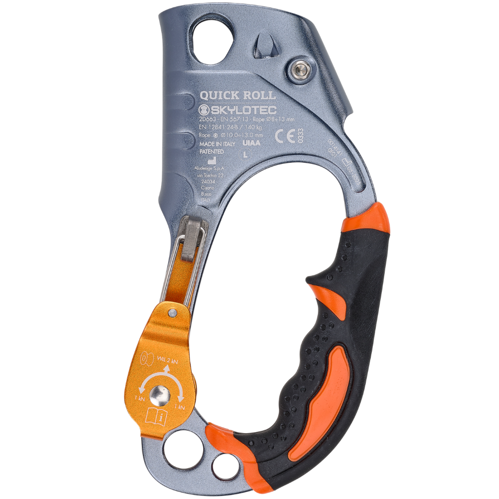 SKYLOTEC QUICK ROLL L rankinis ascenderis su integruotu skriemuliu