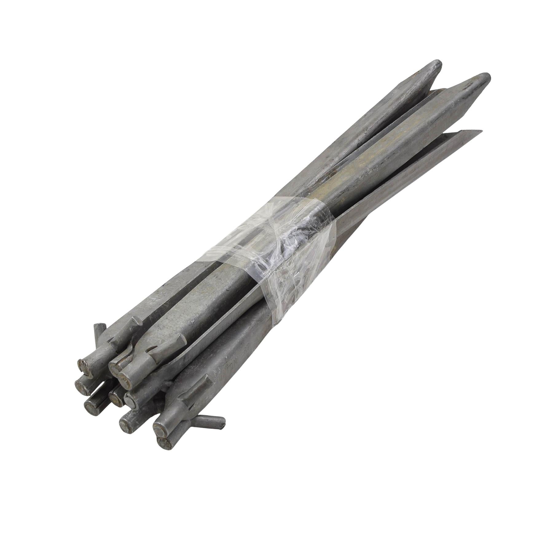 Austrijos kariuomenės aliuminiai palapinės kuoliukai 10 vnt 26 cm