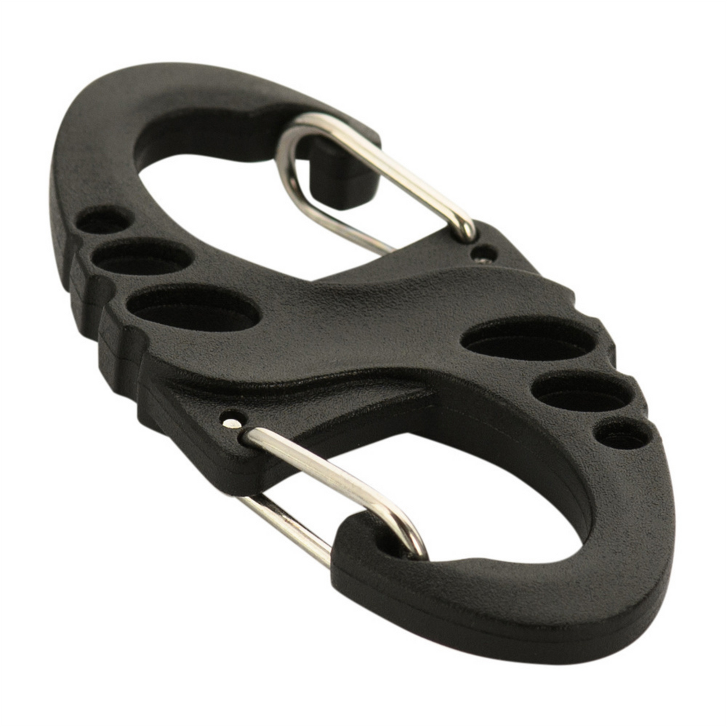 M-TAC S-Hook plastikinis karabinas taktinei įrangai tvirtinti juodas