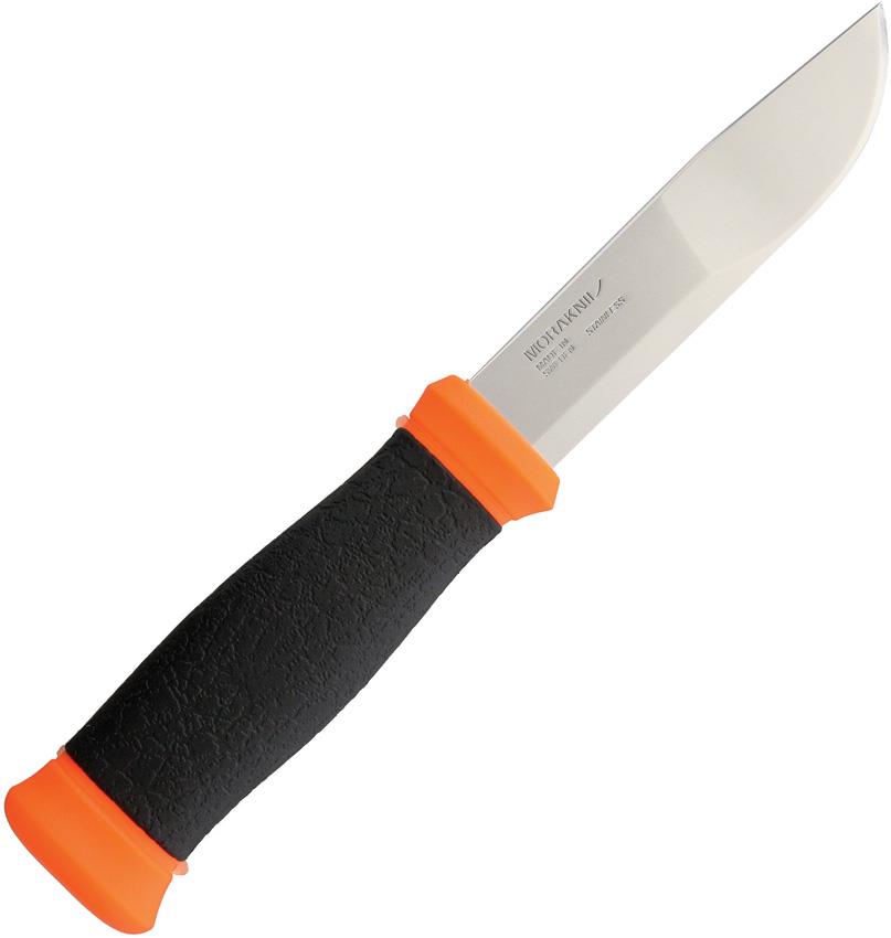 MORAKNIV 2000 Fiksuotos geležtės nerudijančio plieno peilis Oranžinis