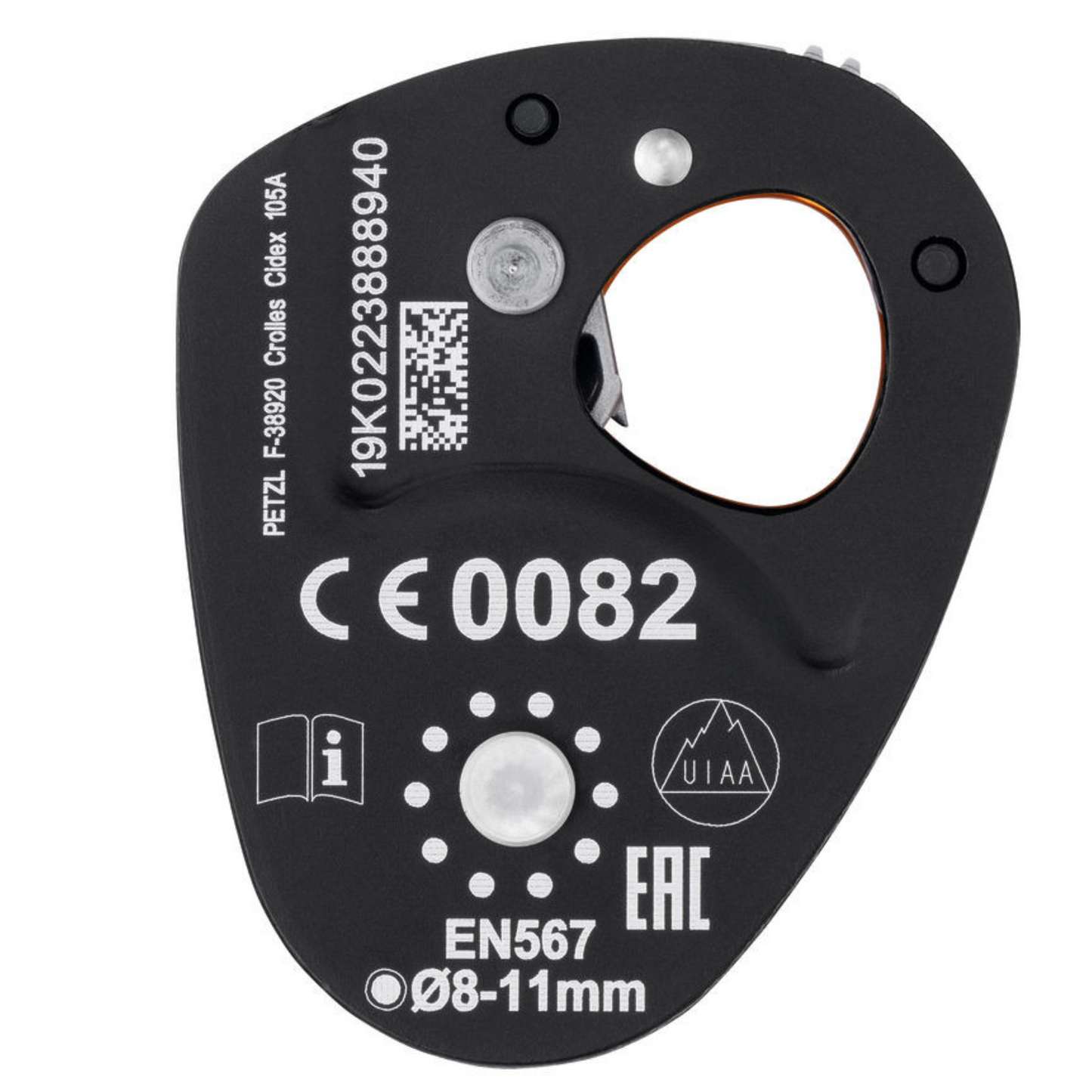 Petzl Micro Traxion alpinizmo skriemulys su užfiksavimo funkcija