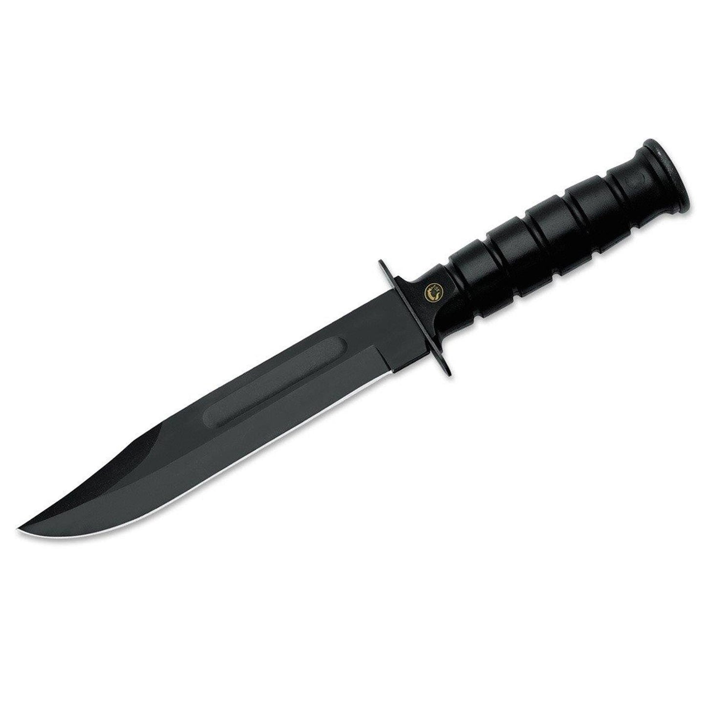 Fox Knives Military peilis fiksuota geležte C70 anglies plienas ABS plastiko rankena