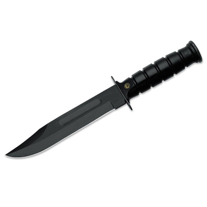 Fox Knives Military peilis fiksuota geležte C70 anglies plienas ABS plastiko rankena