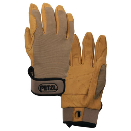 Petzl Cordex laipiojimo pirštinės su dviguba odos apsauga Beige spalvos