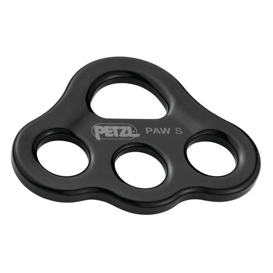 Petzl Paw kompaktiška rigingo plokštelė S dydžio profesionali juoda