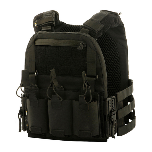 M-TAC Cuirass QRS taktinė plokščių nešimo liemenė Cordura juoda