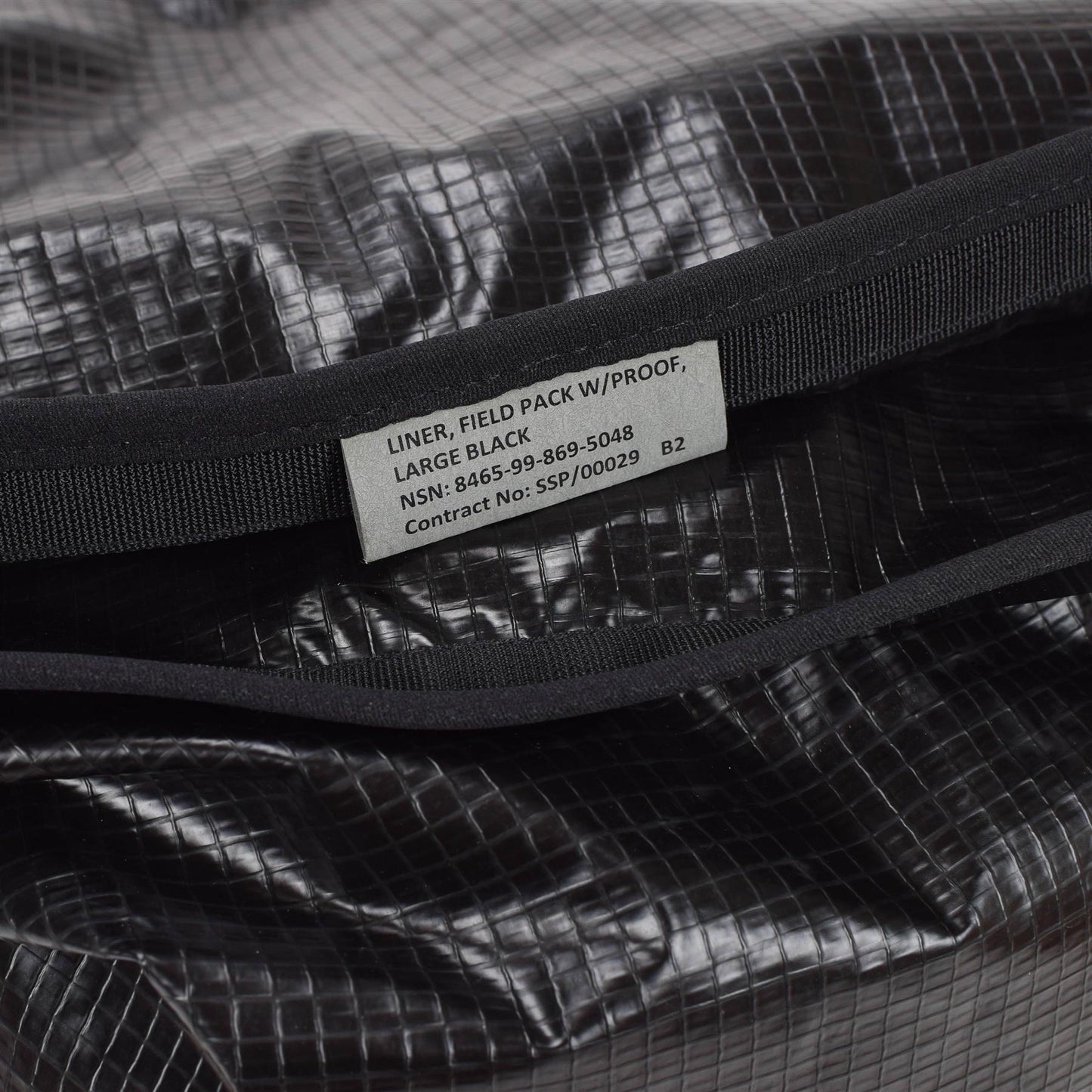 Jungtinės Karalystės kariuomenės 90L neperšlampamas krepšys 65x89cm juodas