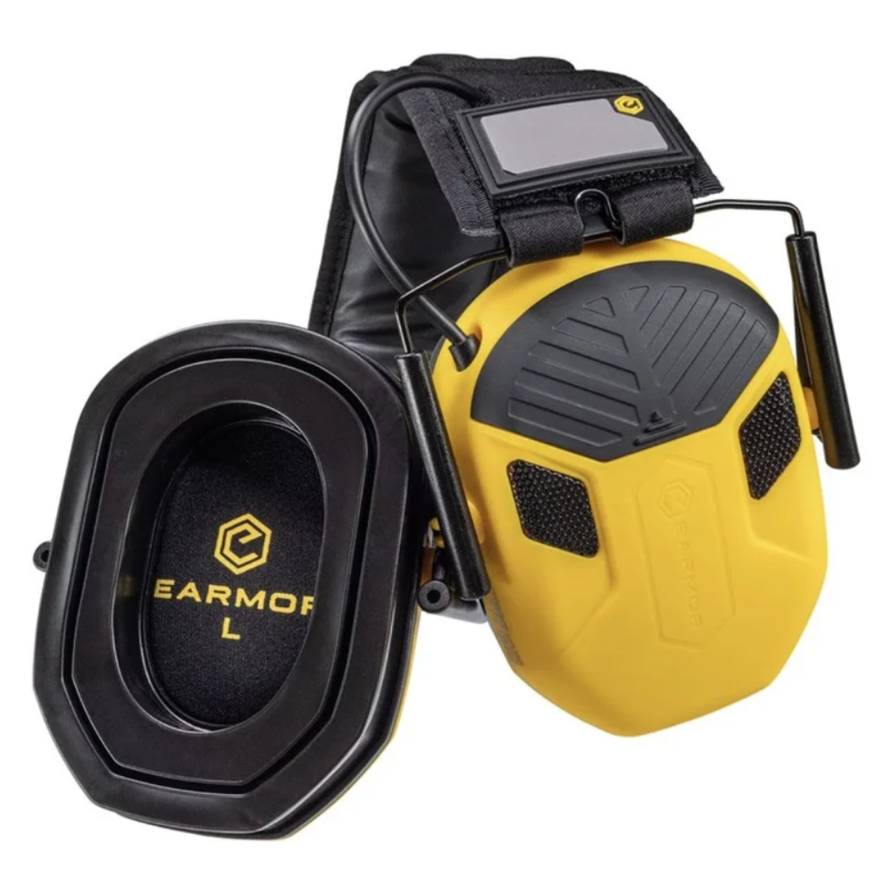 EARMOR M300X elektroninės klausos apsaugos ausinės šaudymui 24dB NRR juodos