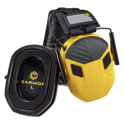 EARMOR M300X elektroninės klausos apsaugos ausinės šaudymui 24dB NRR juodos