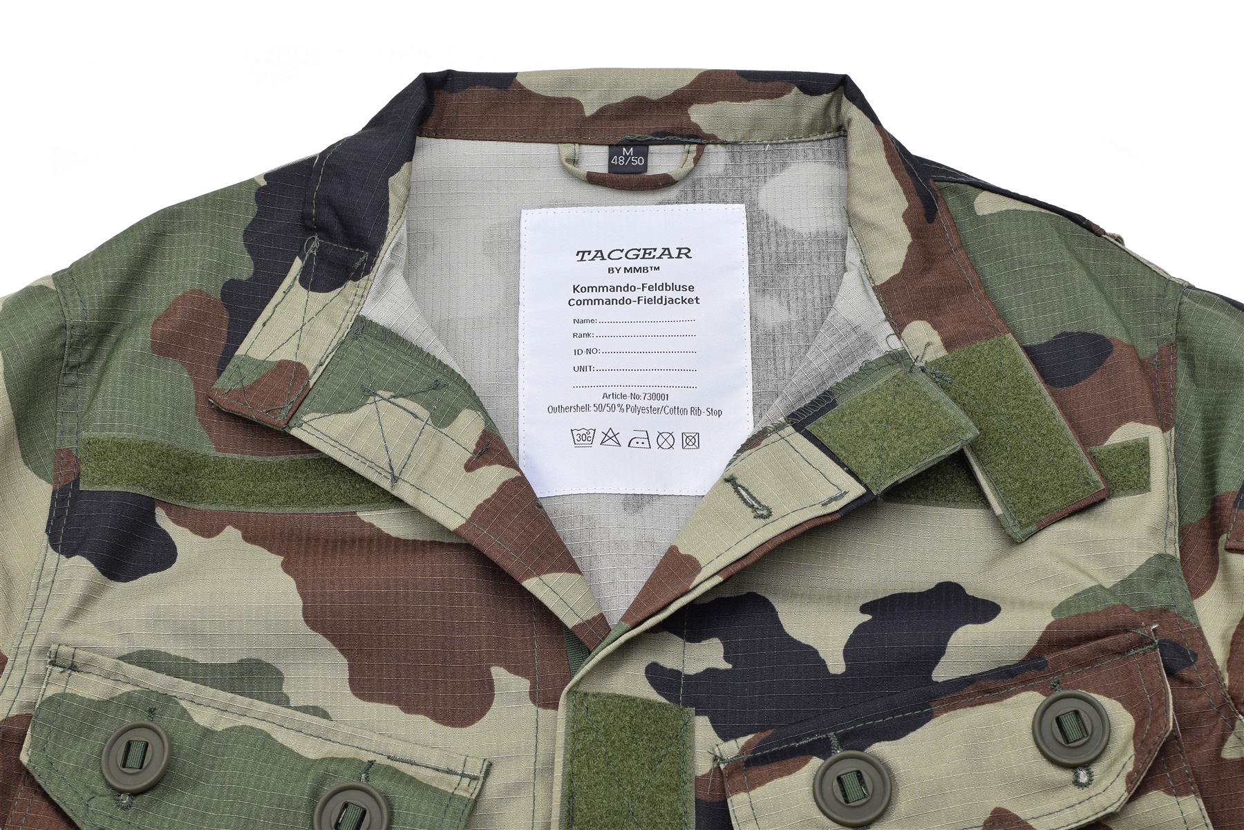 TACGEAR uniforminis švarkas CCE marginimo iš Rip-Stop medžiagos su velcro juostelėmis ir kišenėmis.