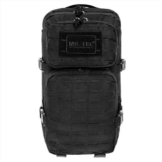 MIL-TEC U.S. ASSAULT taktinė kuprinė su Laser Cut Loop sistema, juodos spalvos, 36 l talpos.