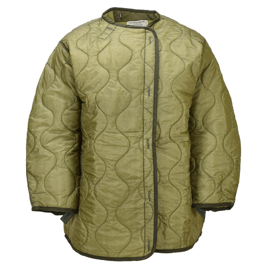 Jungtinių Valstijų kariuomenės M65 parkos pamušalas alyvuogių