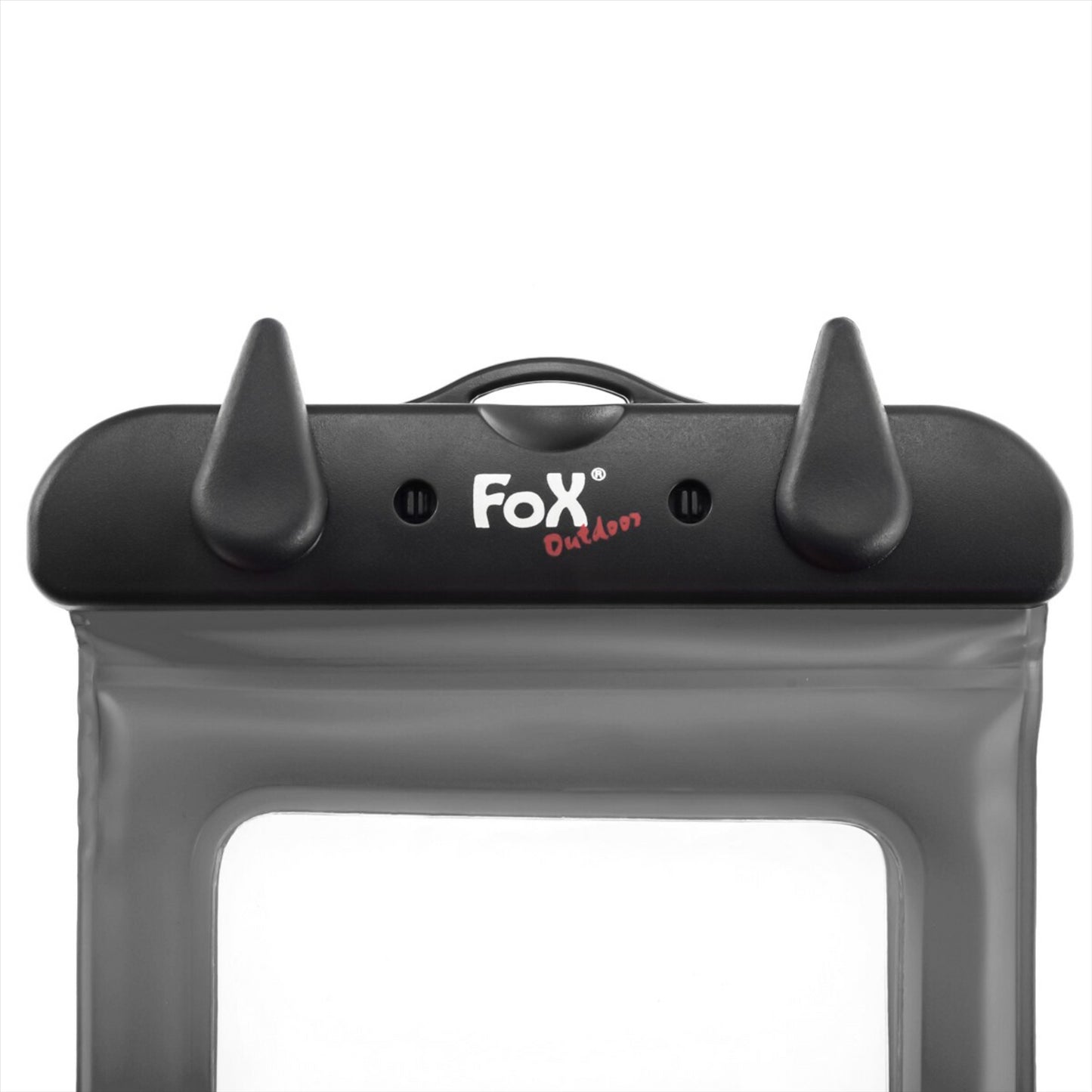 Fox Outdoor permatomas telefono dėklas su dulkėms ir vandeniui atspariu užsegimu itin patvarus ir funkcionalus.