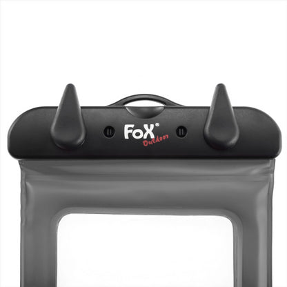 Fox Outdoor permatomas telefono dėklas su dulkėms ir vandeniui atspariu užsegimu itin patvarus ir funkcionalus.