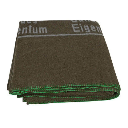 Vokietijos kariuomenės vilnonė antklodė 210x200cm ruda