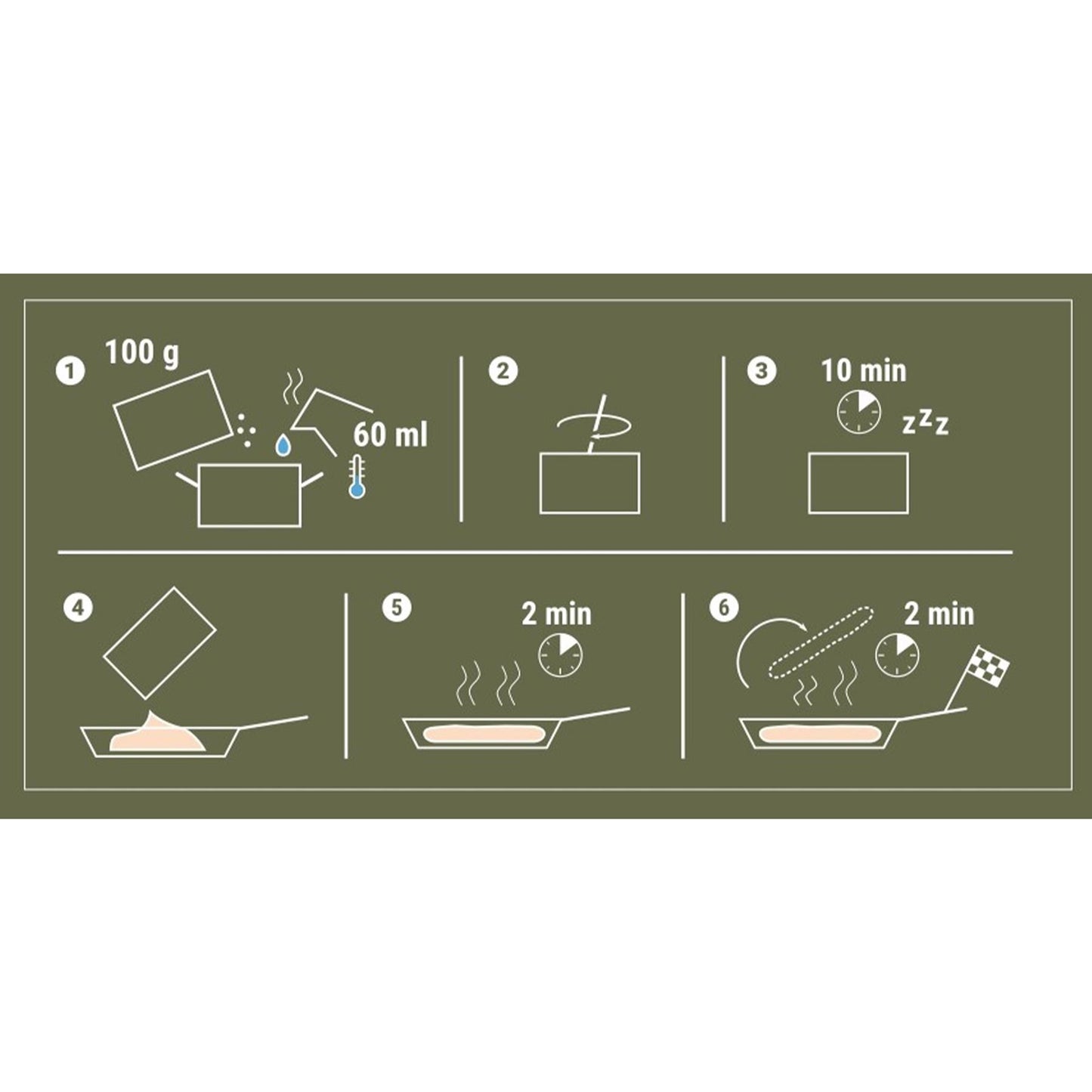 CONVAR ilgo galiojimo lauko duonos mišinys stovyklavimui